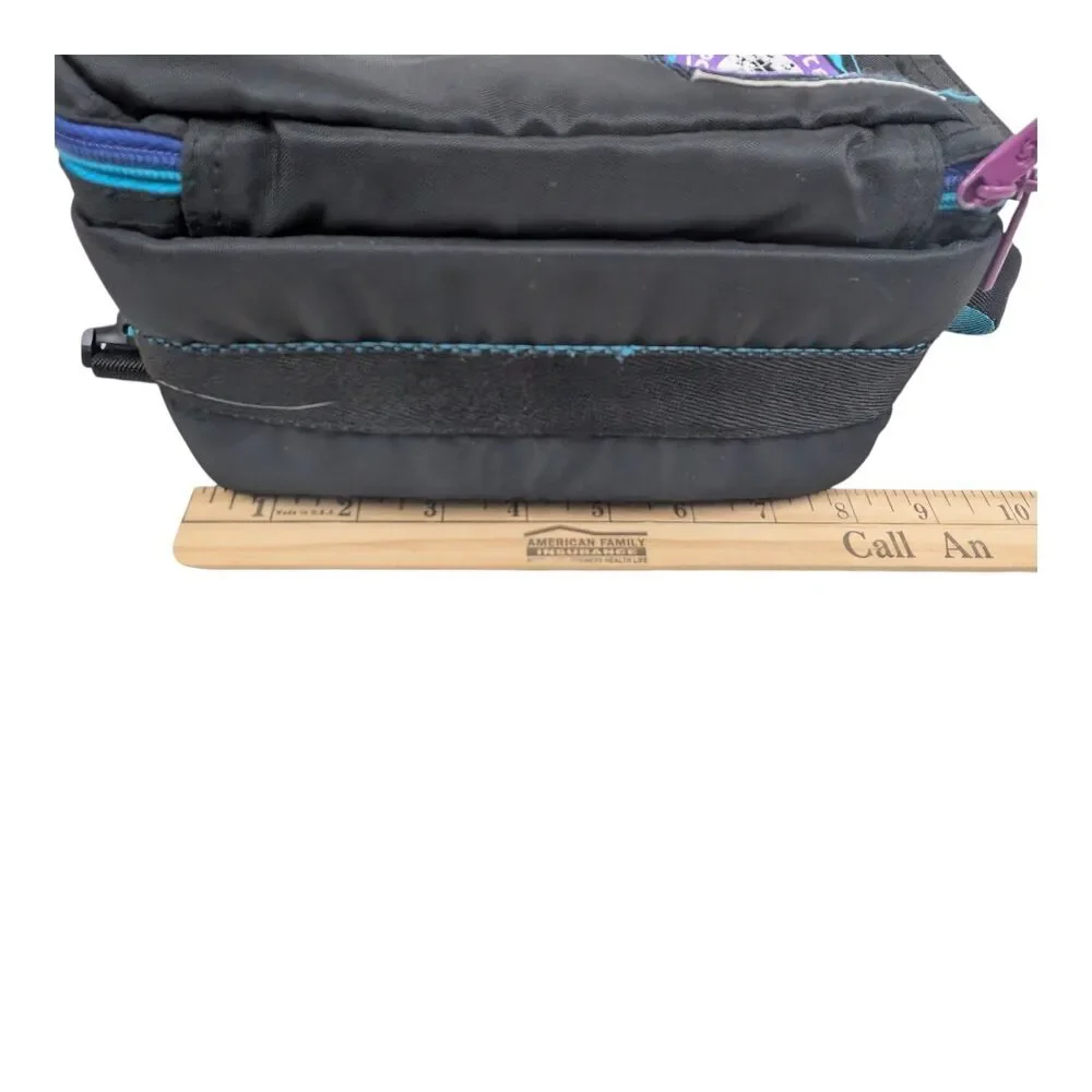 Samsonite World Sport Padded Camera Camcorder BAG Black Aqua Strap Retro